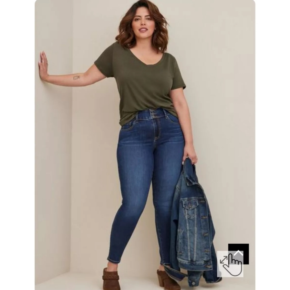 Torrid Jegging Skinny Super Soft High-Rise Jeans Size 16 Short